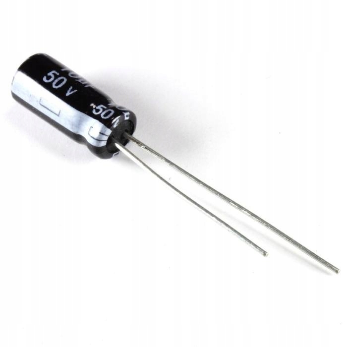 

Kondensator elektrolit 10uF/50V 105C 5 sztuk.