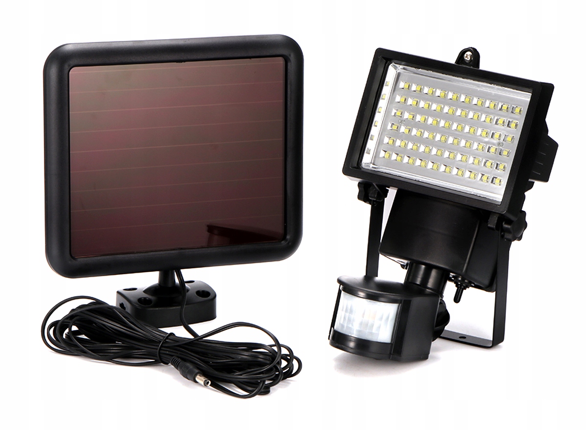 

ZD45 Halogen Lampa Solar Led 60 Czujnik Ruchu 4 F