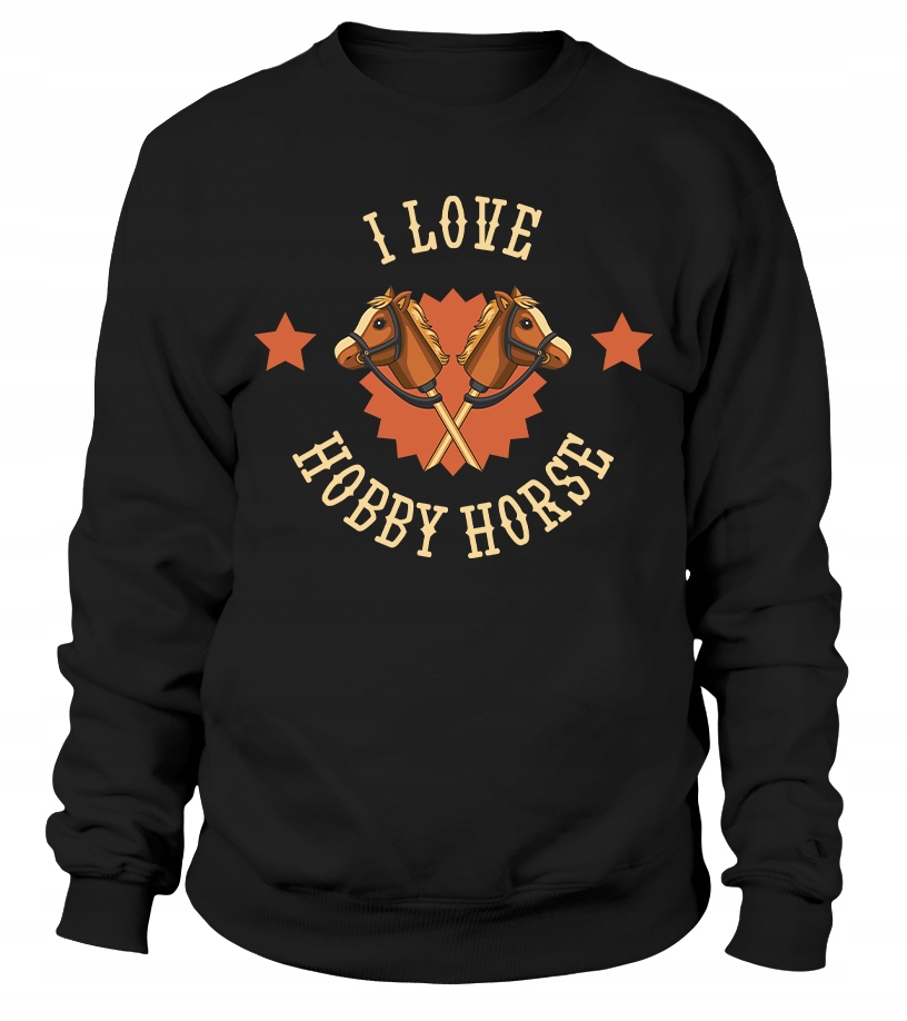 Pánská Mikina I Love Hobby Horse L Černá Pro něj Chlapa Manžela Chlapa