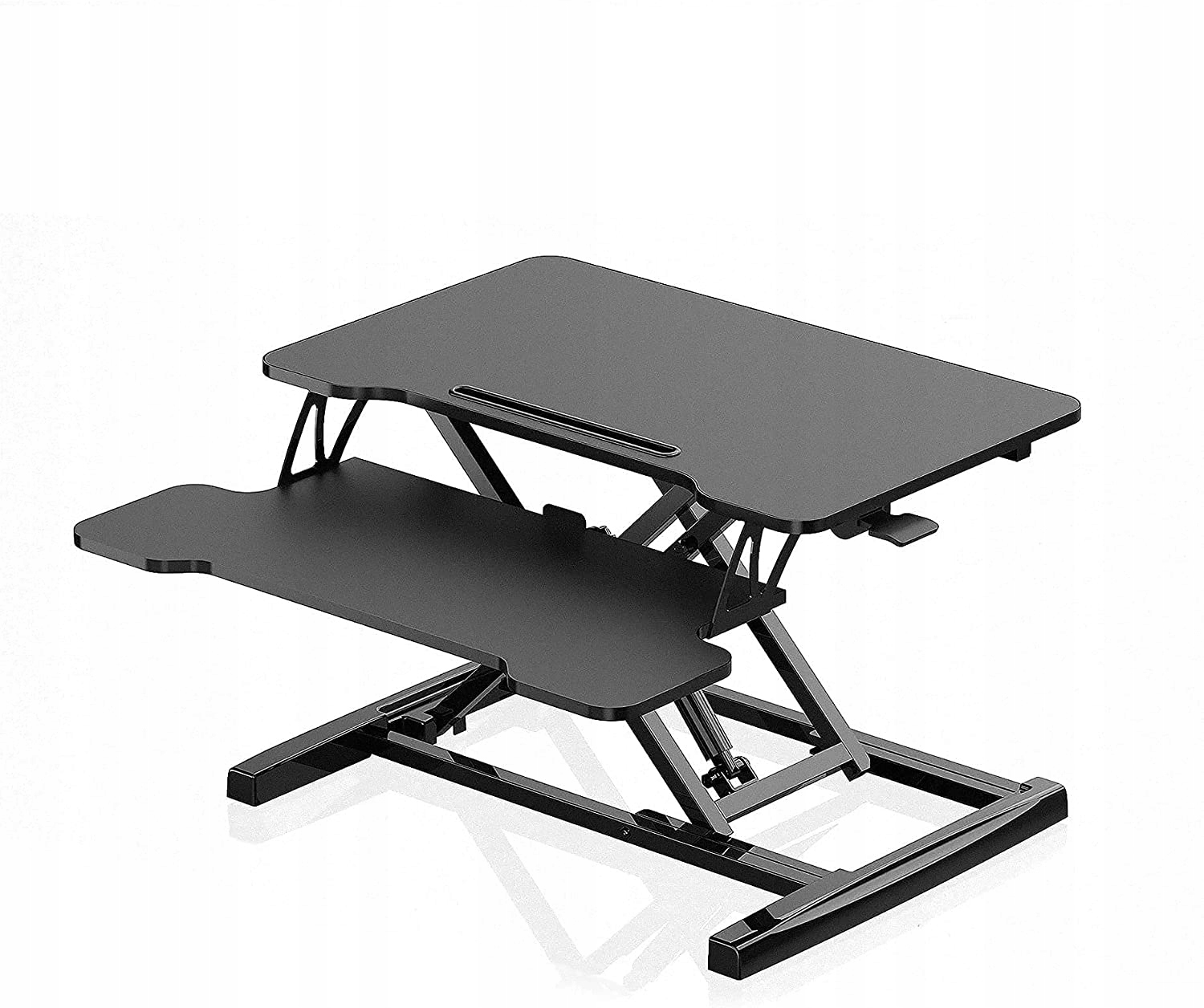 STOLIK POD LAPTOPA ROZKŁADANY 2 POZIOMY CZARNY 64C Model black64