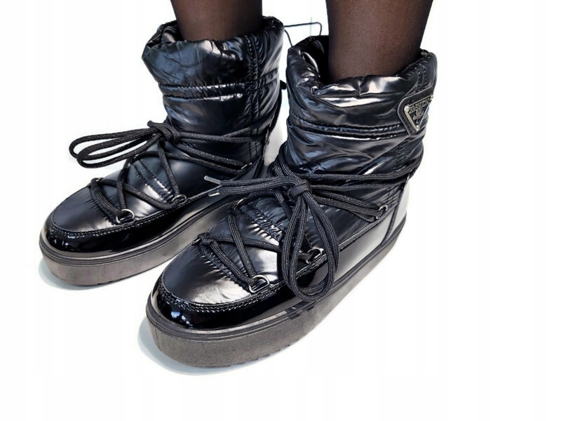 HY845 CZARNE ŚNIEGOWCE OCIEPLANE R.41 Rozmiar 41