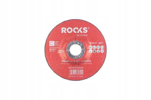 TARCZA DO CIĘCIA METALU INOX STRONG 125X Tarcza do cięcia metalu INOX Marka Rooks