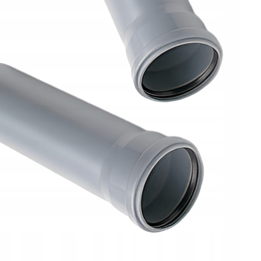 RURA RURKA KANALIZACYJNA WEWNĘTRZNA ODPŁYWOWA FI 50x500x1,8mm SZARA MOCNA