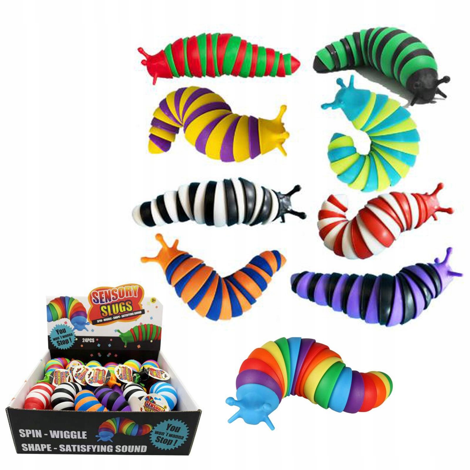 GĄSIENICA SENSORYCZNA ŚLIMAK ANTYSRESOWY ROBAK