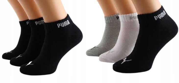 

Puma skarpety quarters zakostki 6 par 39/42