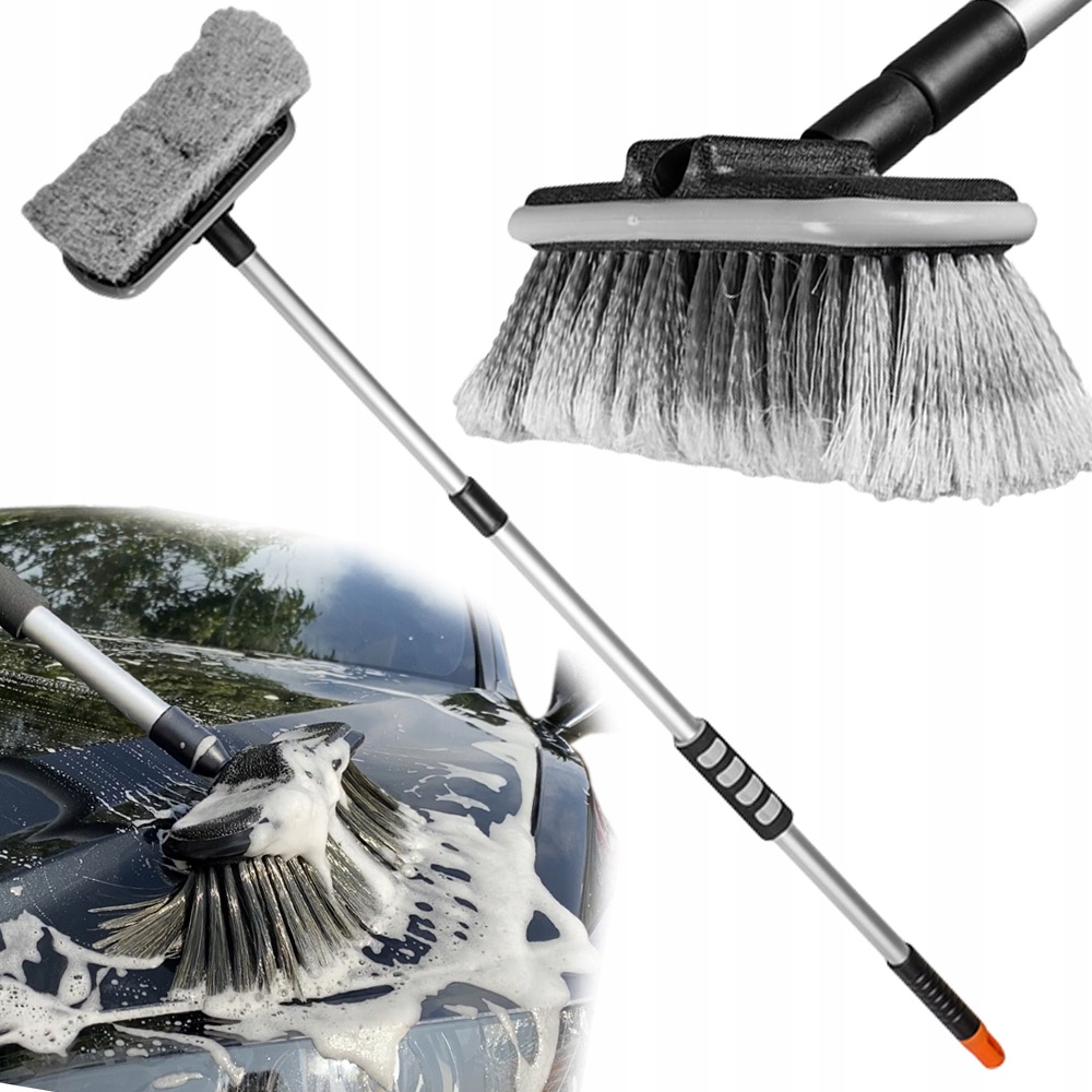 SZCZOTKA DO MYCIA SAMOCHODU AUT PANELI FOTOWOLTAICZNYCH DACHÓW TELESKOPOWA