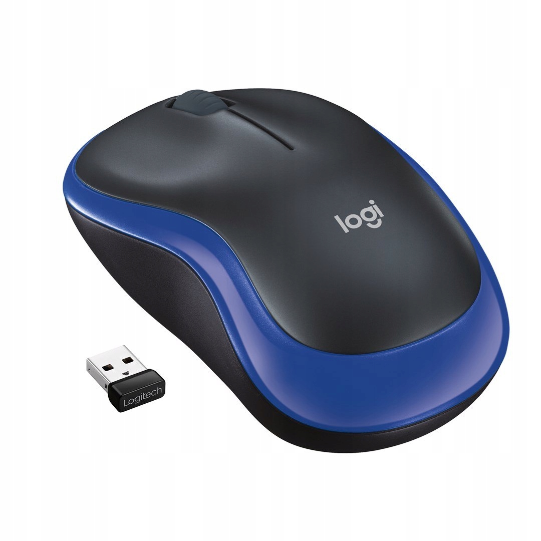 Mysz bezprzewodowa Logitech M185 910-002236 (optyczna; 1000 Dpi; kolor nieb