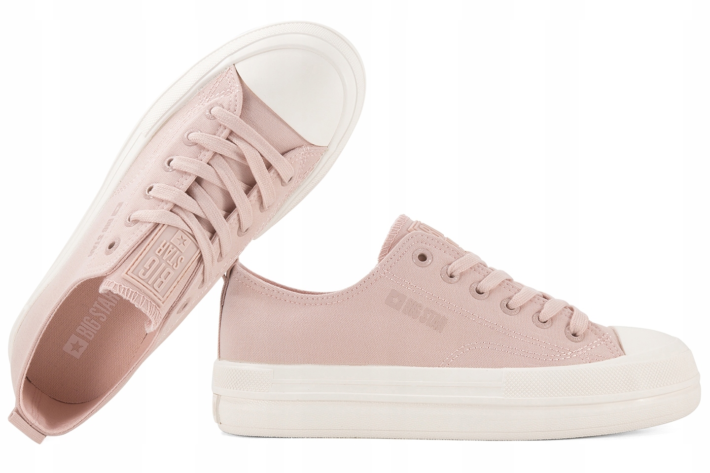 Big Star LL274970 Polokozačky Dámské Tenisky Textilní Tenisky Nude 37