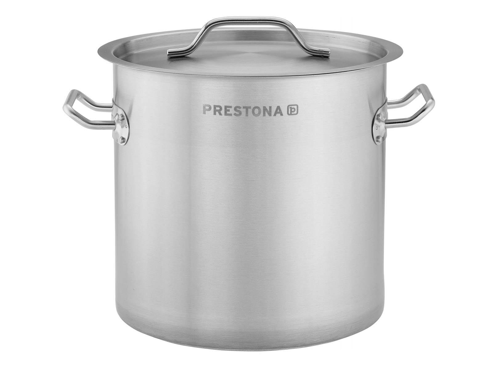 Garnek wysoki 12L PRESTONA ze stali nierdzewnej z pokrywką do indukcji Marka Prestona