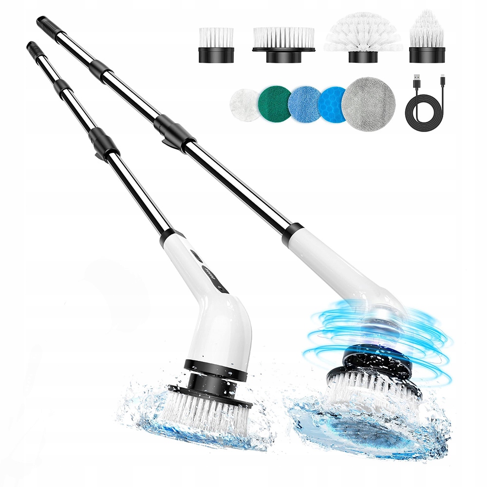 Elektrický rotační kartáč pro čištění Bezdrátový Mop 9v1