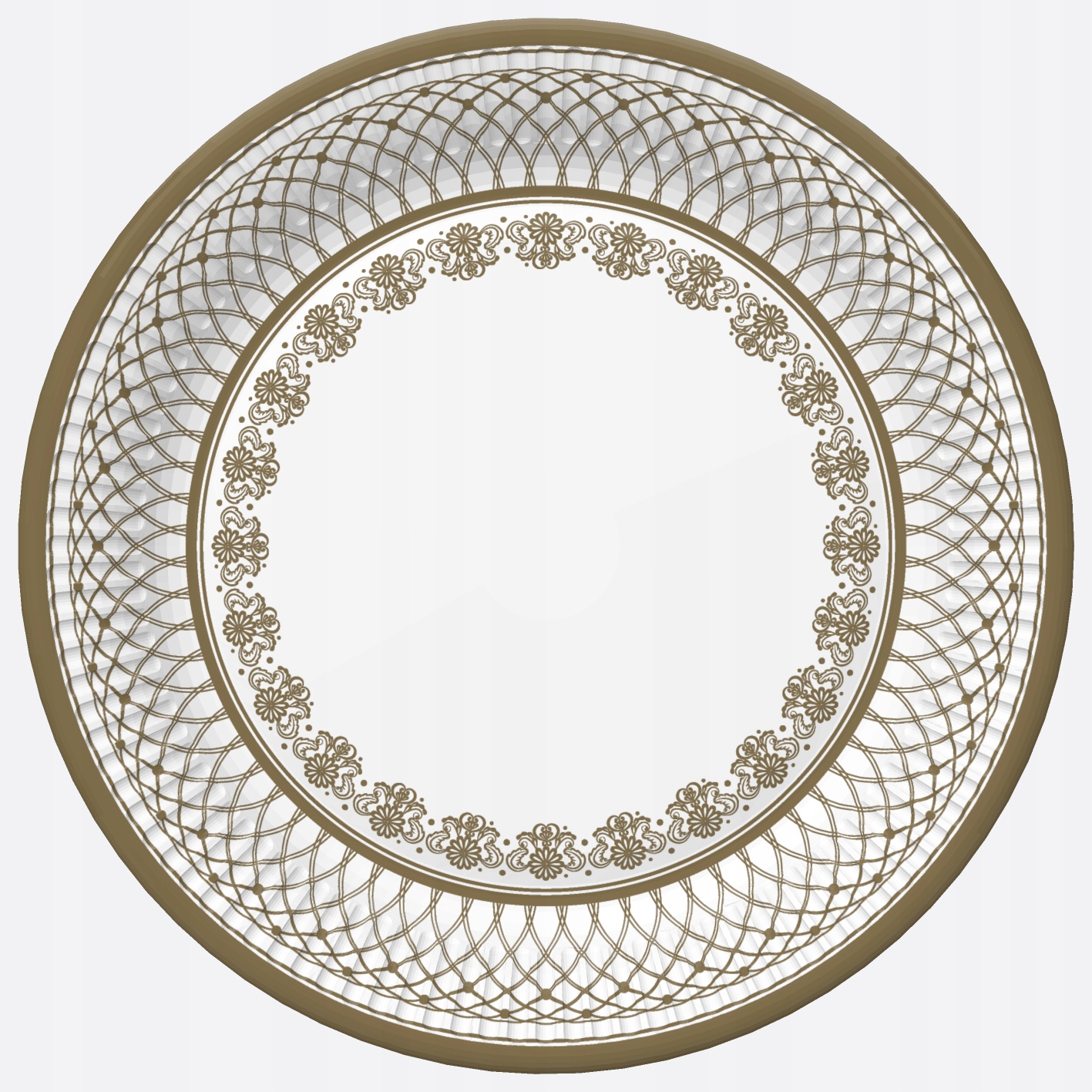 

Talerze papierowe ''graphic frame'' 18 cm /8 sztuk