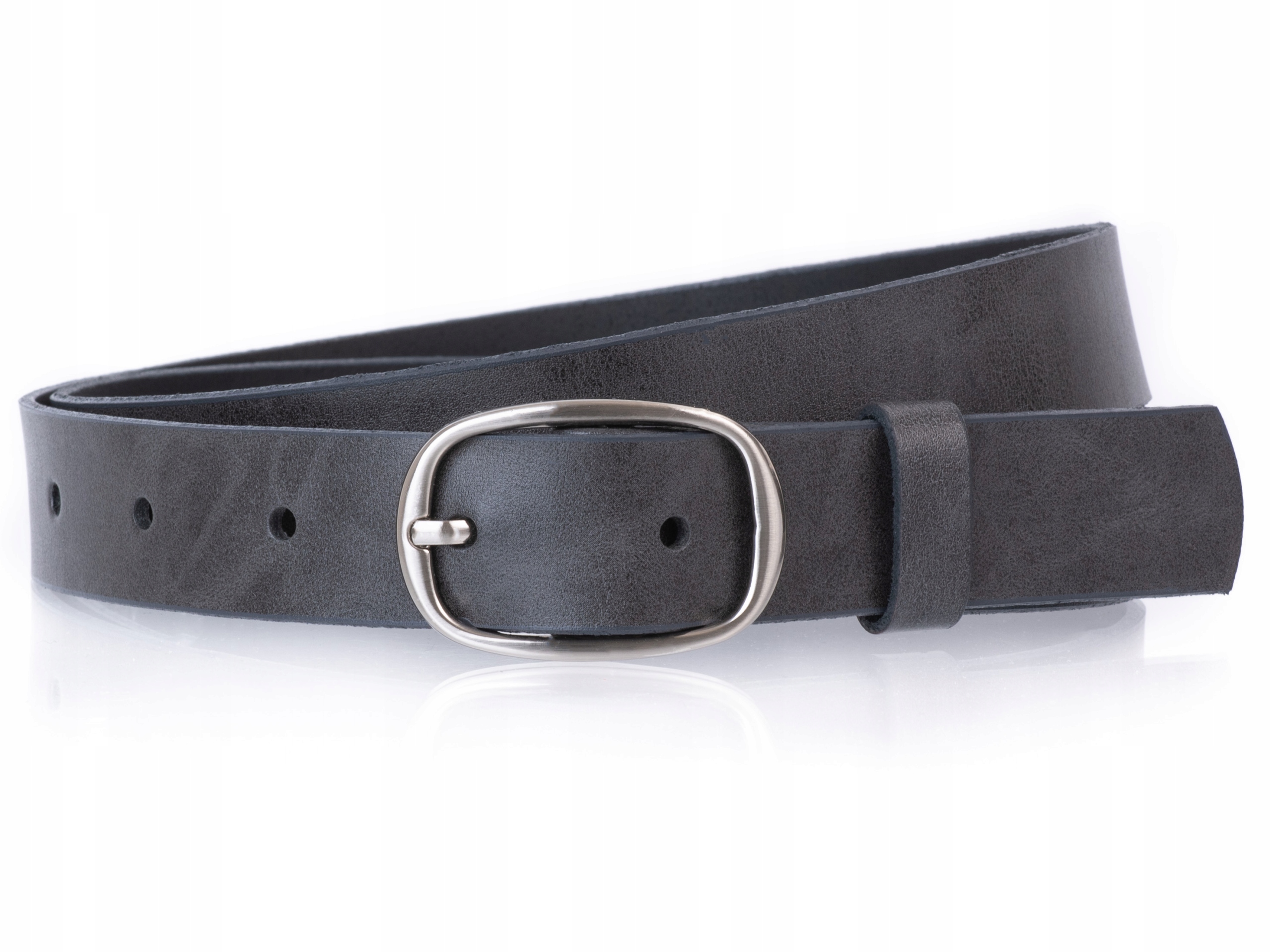 

Pasek do spodni 100% Skórzany Szary | r. 120cm