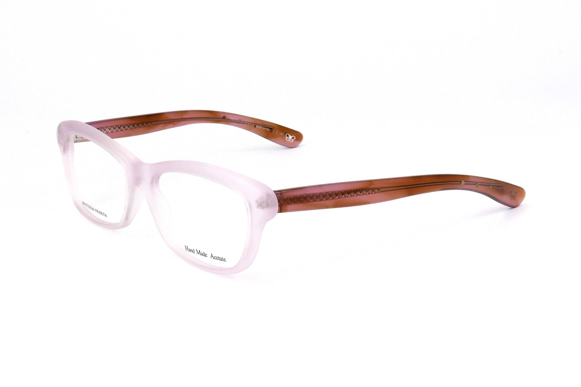 Brýle Bottega Veneta BV205449. Brýle, barva růžová havana lila. Kobi