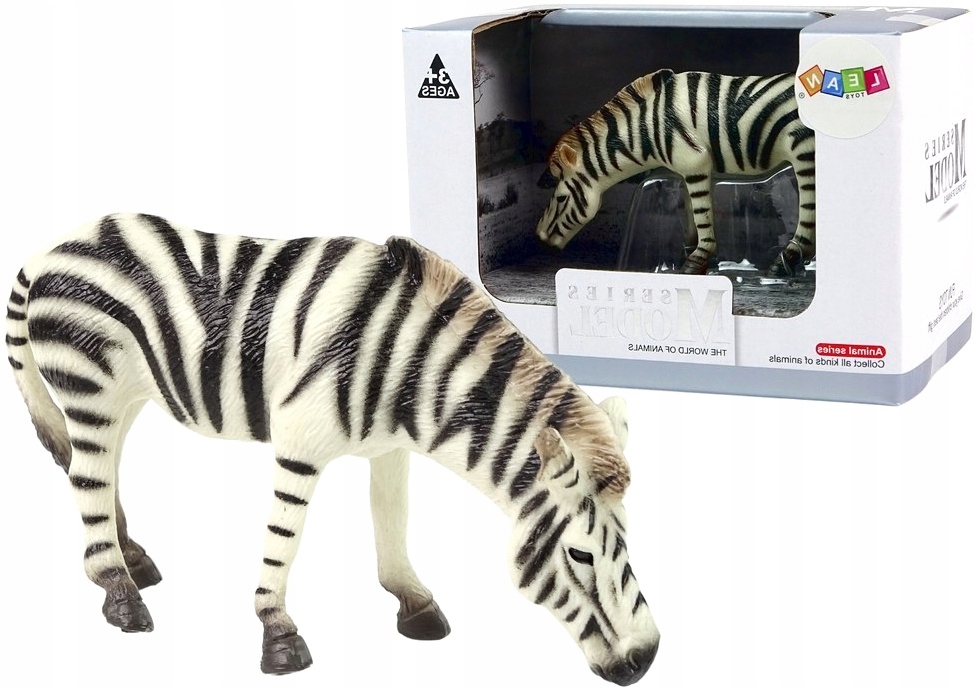 Zebra Duża Figurka Zwierzęta Świata 1 Szt.