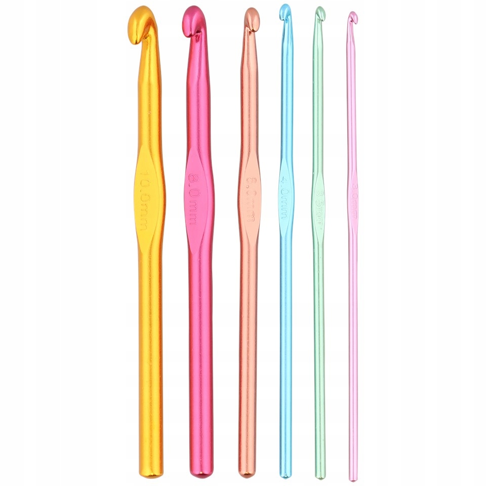 ZESTAW SZYDEŁEK SZYDEŁKA 6 SZT DO SZYDEŁKOWANIA