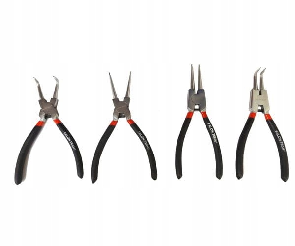 

Szczypce do pierścieni seegera zestaw 4szt 180mm