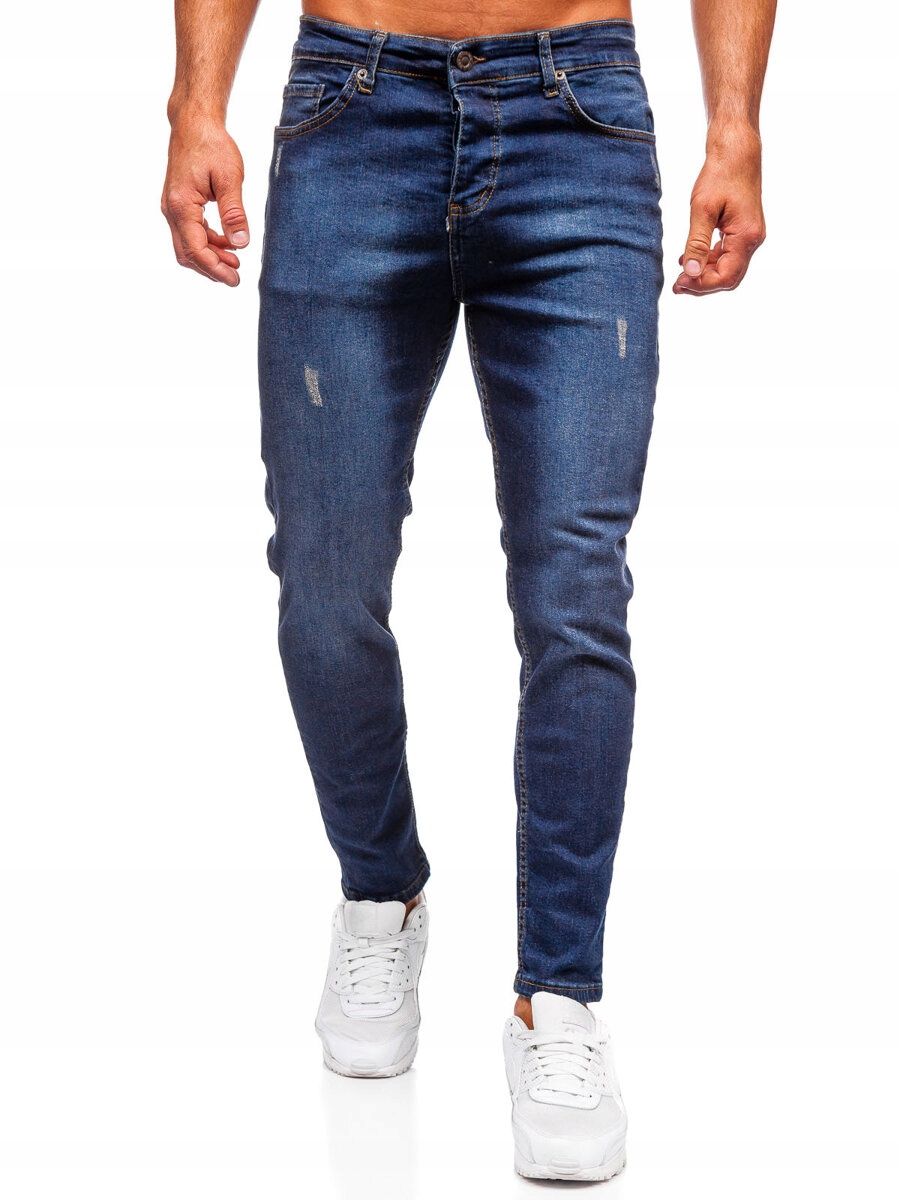 Pánské Džínové Kalhoty Regular Fit Tmavě Modré 6760 DENLEY_31/M