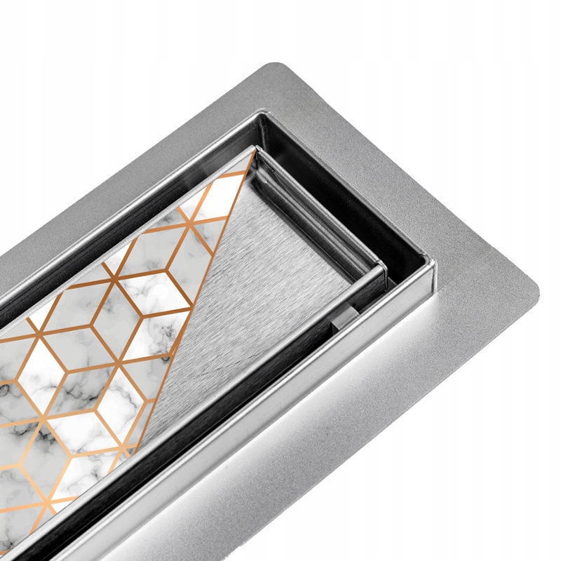 ODPŁYW LINIOWY DL02 360 OBROTOWY 70 CM SATIN SYFON