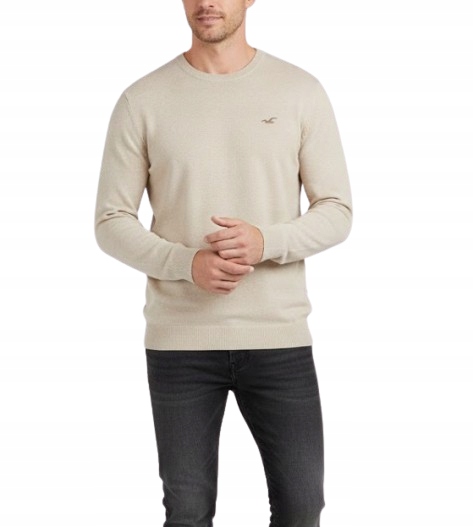 Svetr mikina Abercrombie Hollister XL svetr béžový