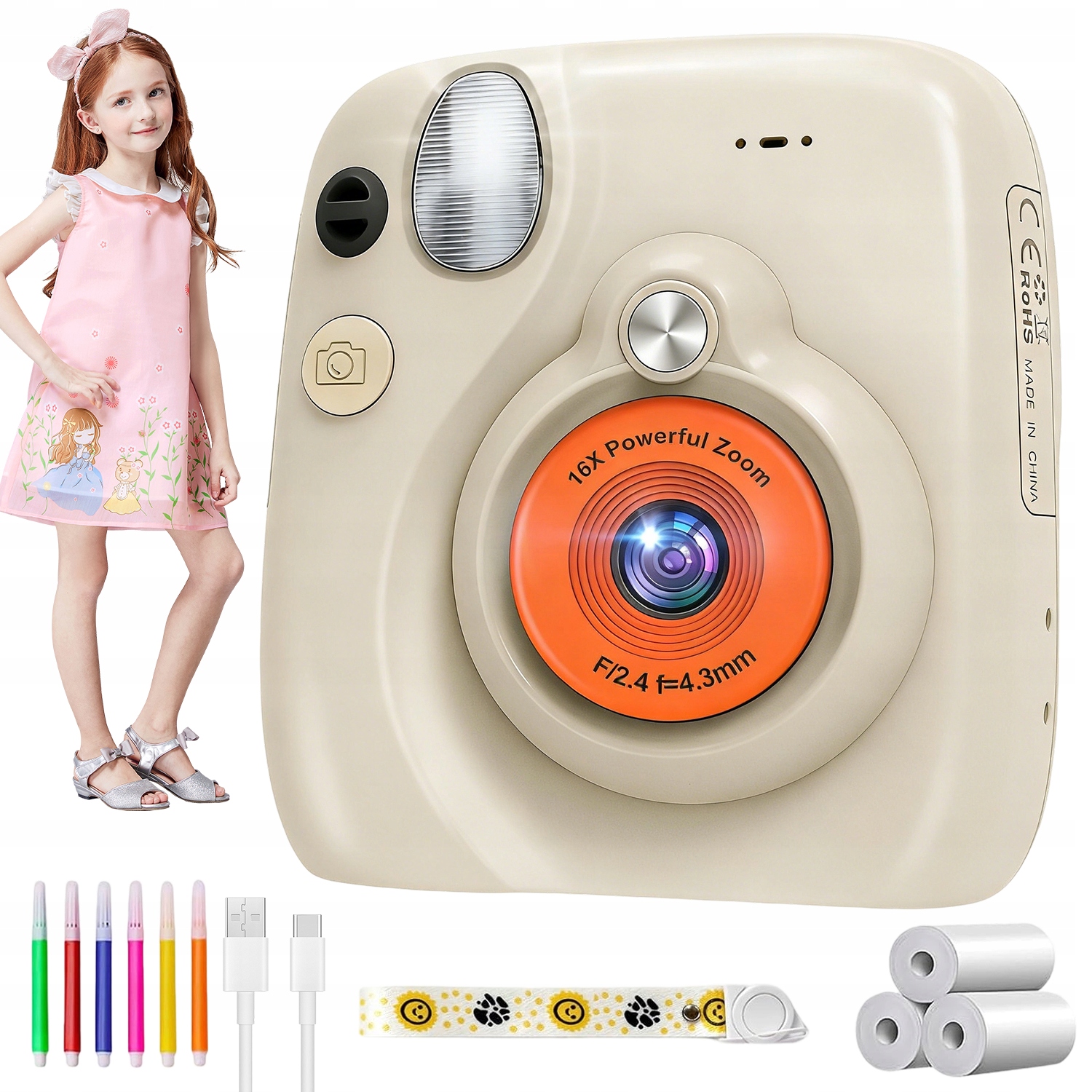 48MP Fotoaparát S 3PALCOVÝM Displejem A Sadou Pro Tisk Fotografií