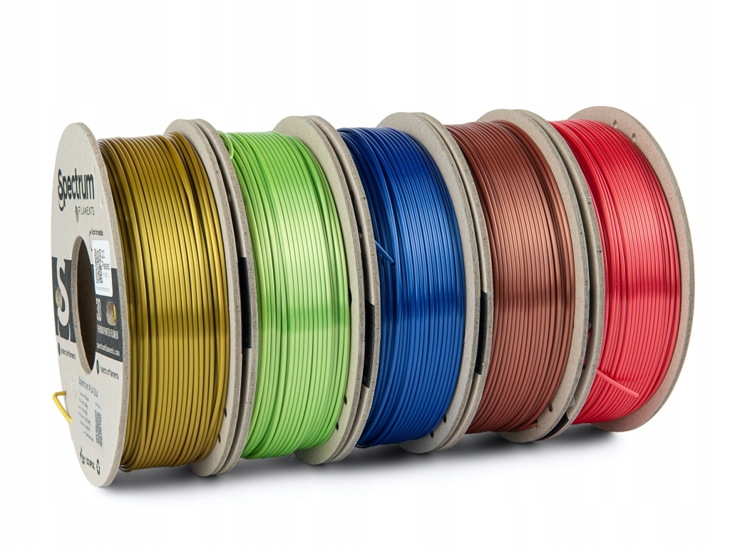 Filament Spectrum Pla Silk 1,75 mm 5 x 250 g mix kolorów