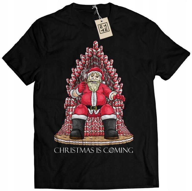 

Koszulka T-shirt Z Nadrukiem Mikołaj Gra O Tron M