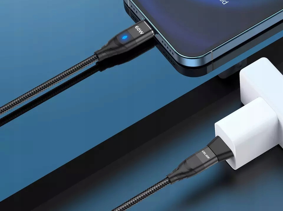 KABEL MAGNETYCZNY 2M SZYBKIE ŁADOWANIE 3A USB C PD Marka Inna
