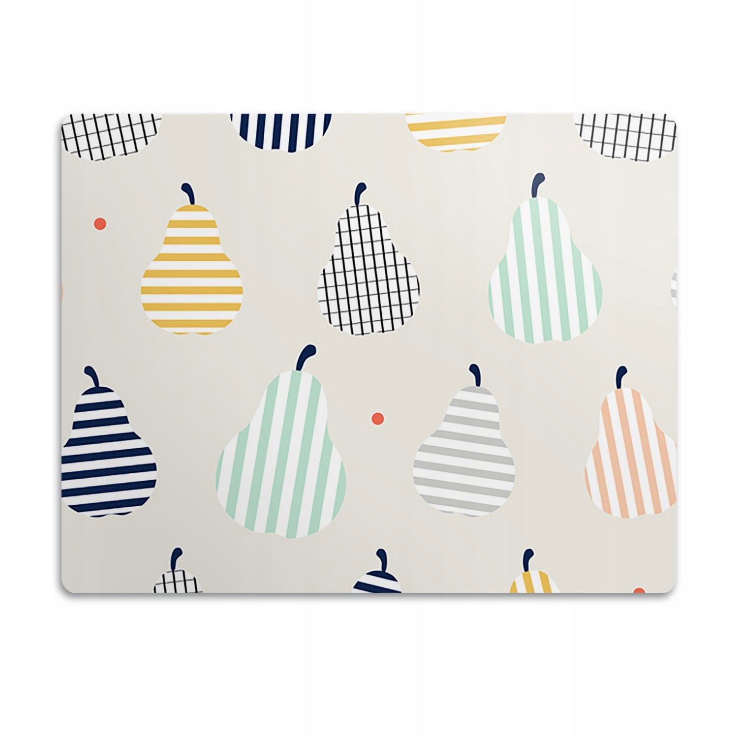 Levně Voděodolná podložka pod misku pro psa Hrušky 60x40 cm