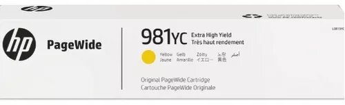 Nový, originální inkoust Hp 981YC LOR19YC Yellow jul 2025