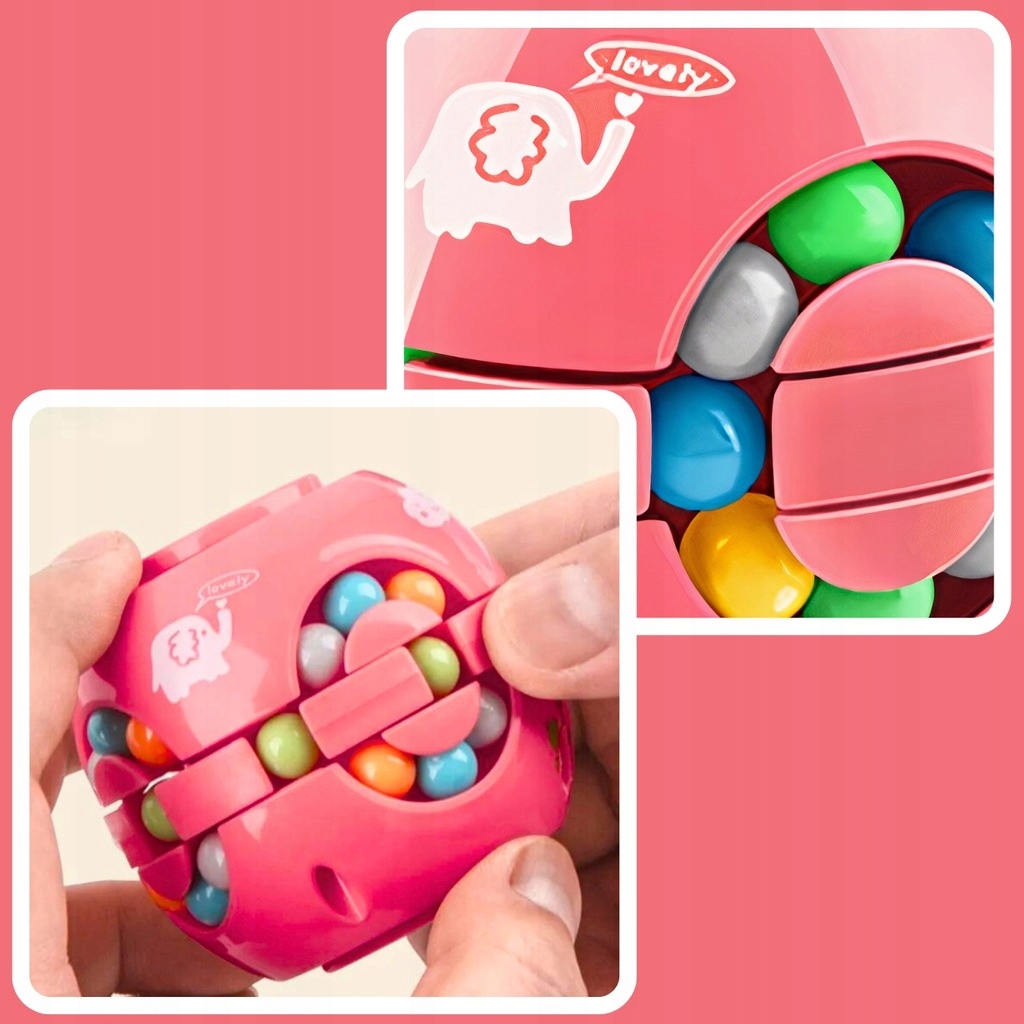 KOCKA PUZZLE KIRAKÓS JÁTÉK MÁGIKUS STRESSZOLDÓ LOGIKAI JÁTÉK RÓZSASZÍN Márka MEMFLOW