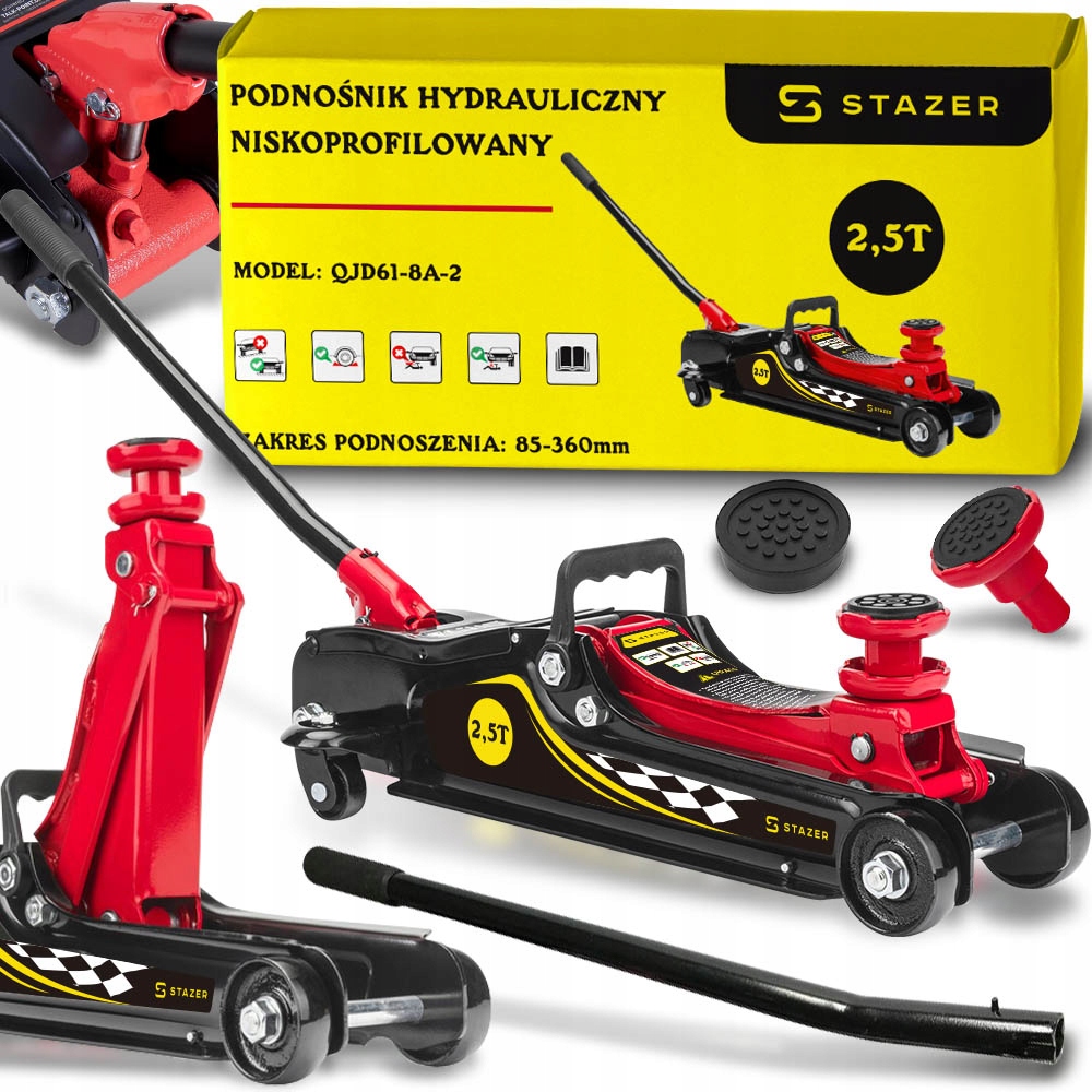 ŻABA PODNOŚNIK NISKOPROFILOWY SAMOCHODOWY LEWAREK 2,5T EAN (GTIN) 5903933549958