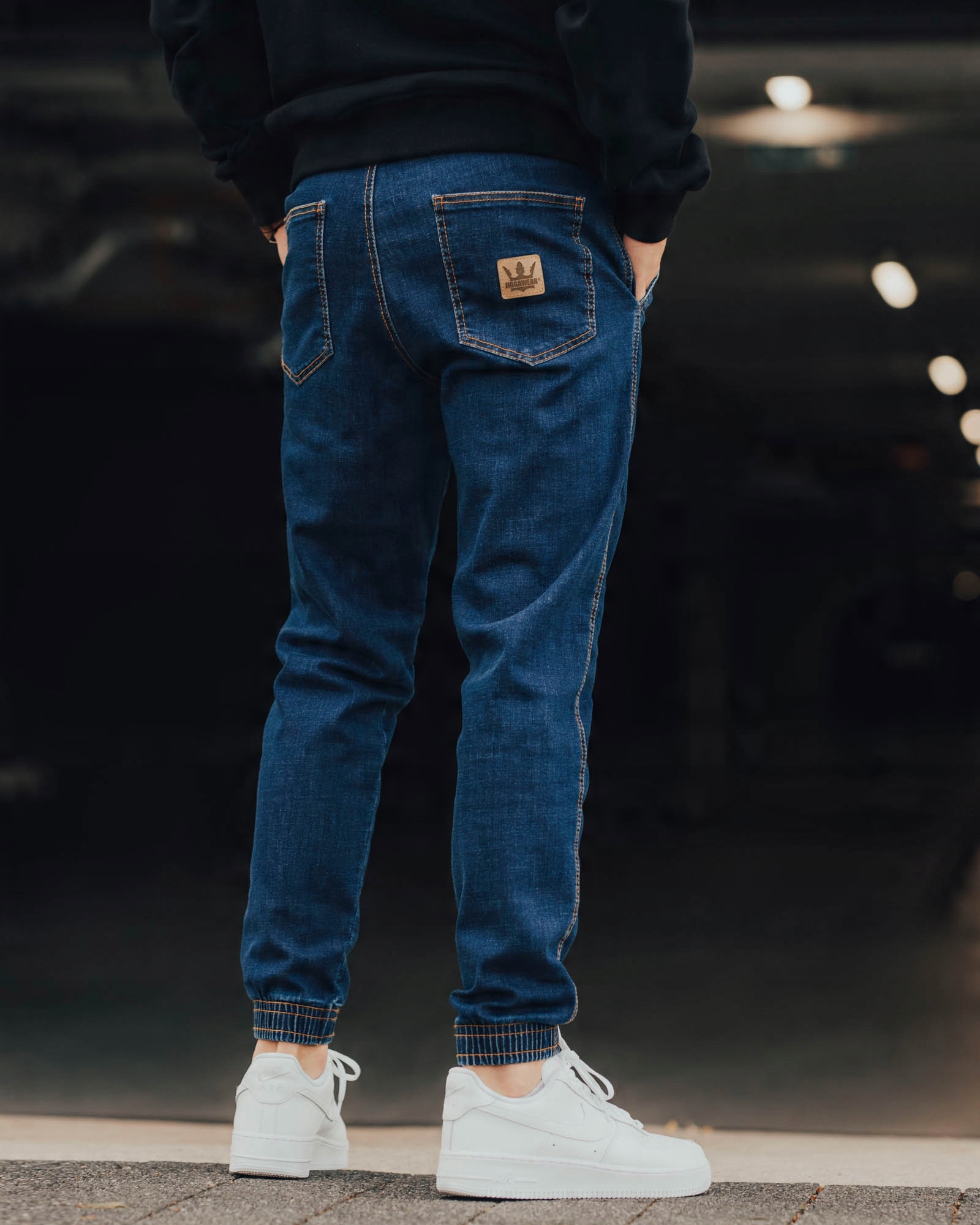 

Spodnie Jigga Joggery Jeans Dark Blue Tab m.10 L