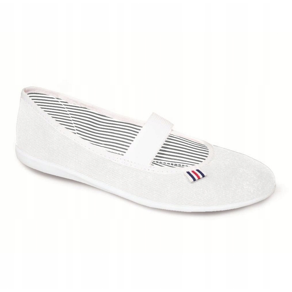 

Białe Tkanina Buty Kobiety Kapcie Befado r.37