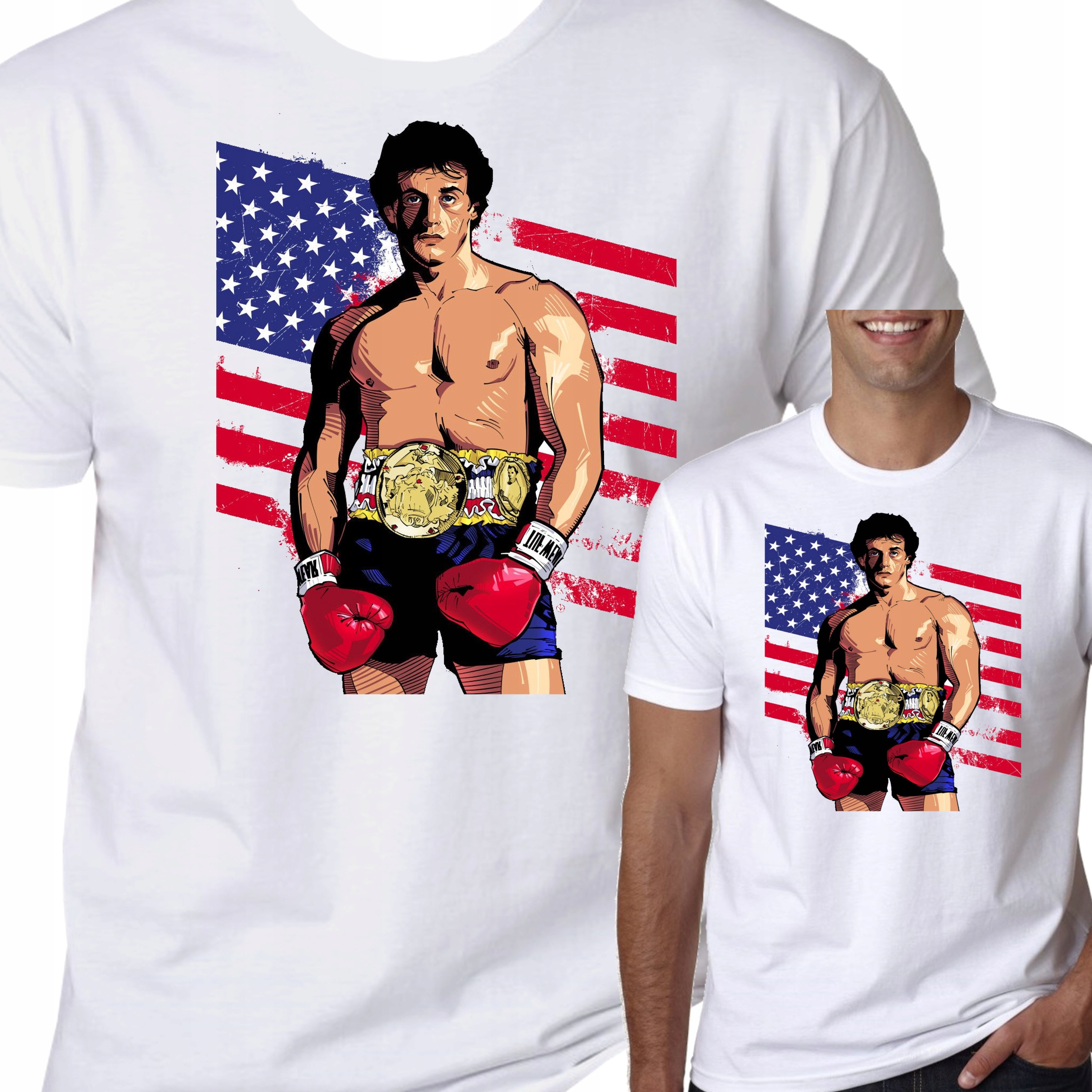 

T-Shirt Koszulka Rocky Balboa Stallone Film L 0546