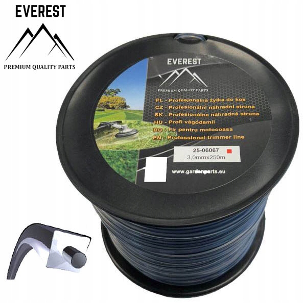 Žací Struna Dual Power Line 3,00 mm 250 M Everest