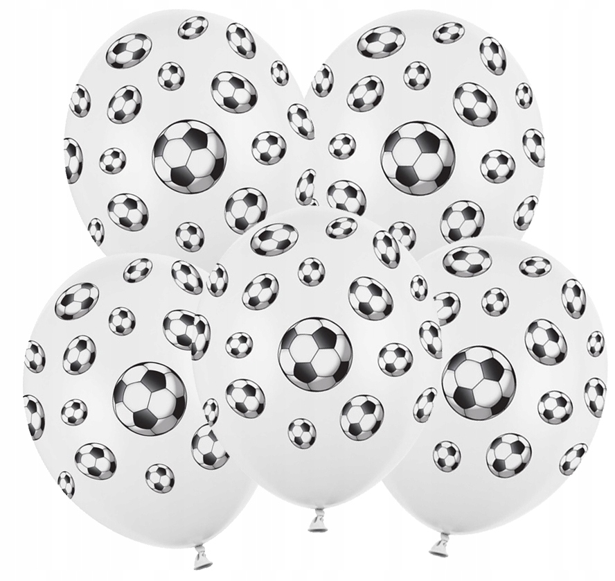 

Balony urodzinowe Piłka Nożna kibica 5 szt.