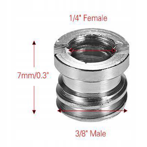 REDUKCJA PRZEJŚCIÓWKA ADAPTER REDUKCYJNY GWINTU TULEJA 1/4 NA 3/8 CALA Model TULEJA ADAPTER REDUKCYJNY GWINTU 1/4 NA 3/8 CALA