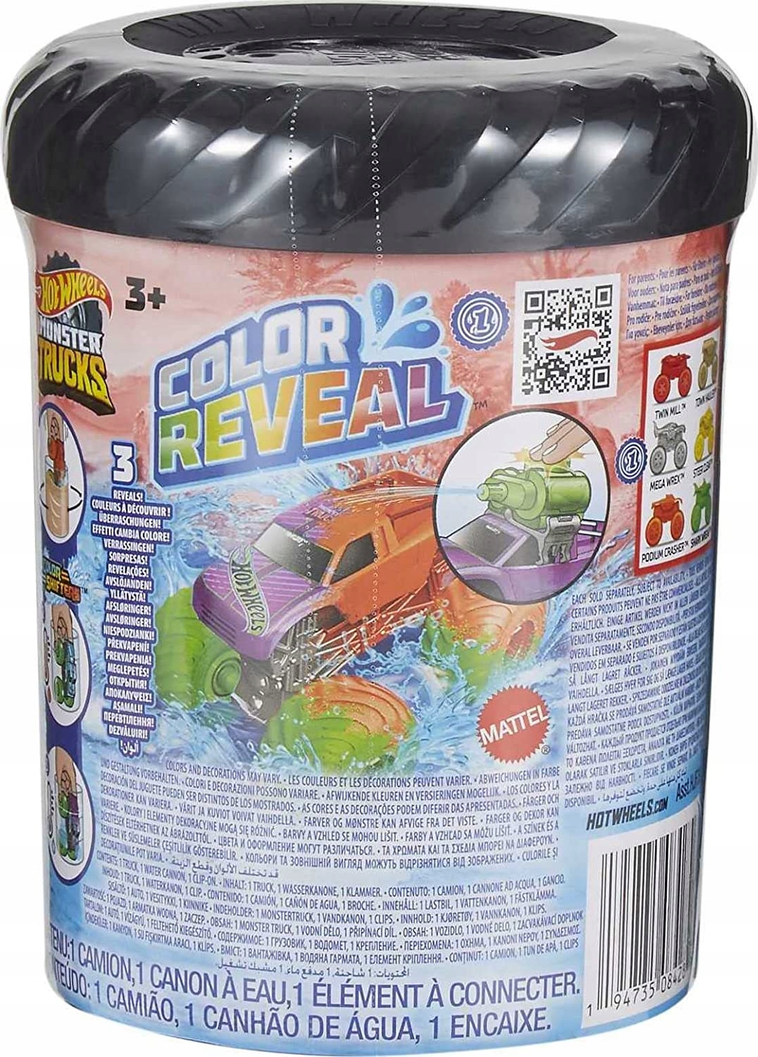 

Mattel Hw Monster Truck ColorReveal HJF39