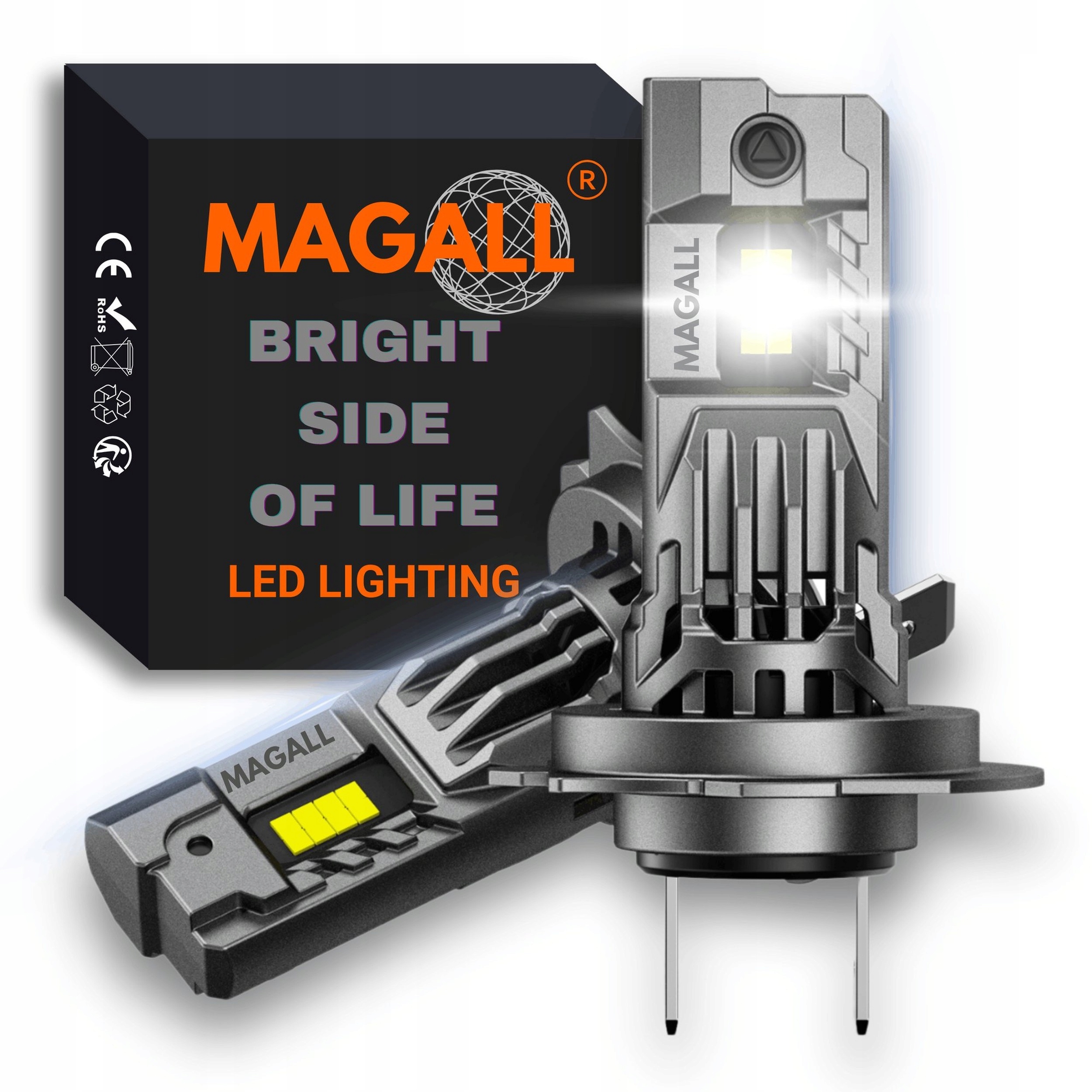 Led Žárovky H7 Magall M2 6000K 12V 20000LM 7OHM Nová Generace