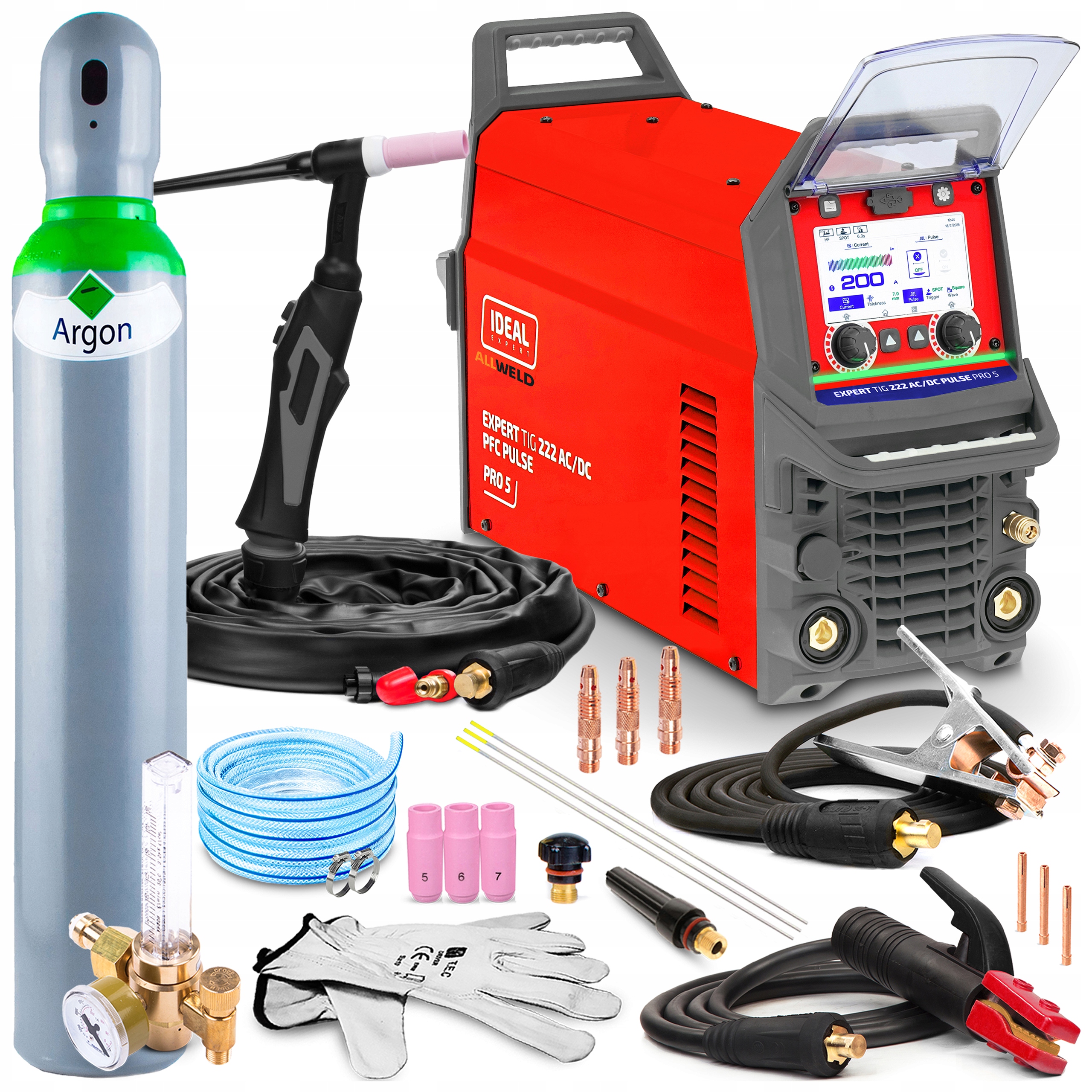 Invertorová Svářečka Invertorová Ideal Tig 222 Ac DC Puls 230V 200A Hliník