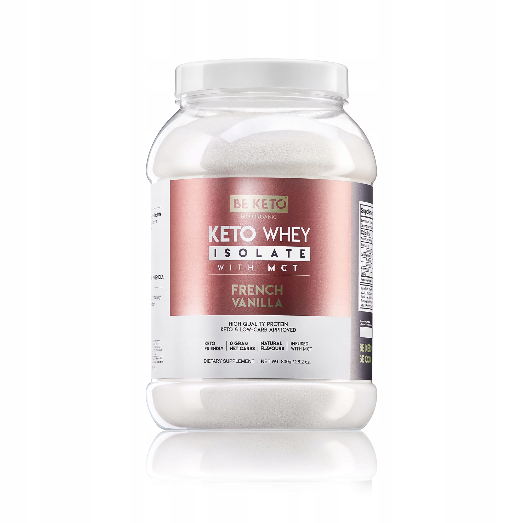 Protein proteinový izolát Wpi BeKeto prášek 800 g vanilková příchuť