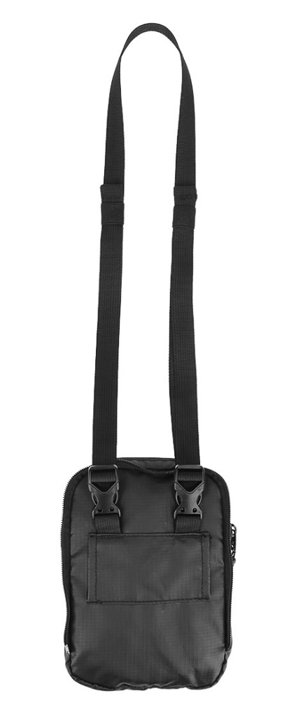 4F U078 czarny plecak na laptopa 15,6'' z saszetką Wzór dominujący bez wzoru