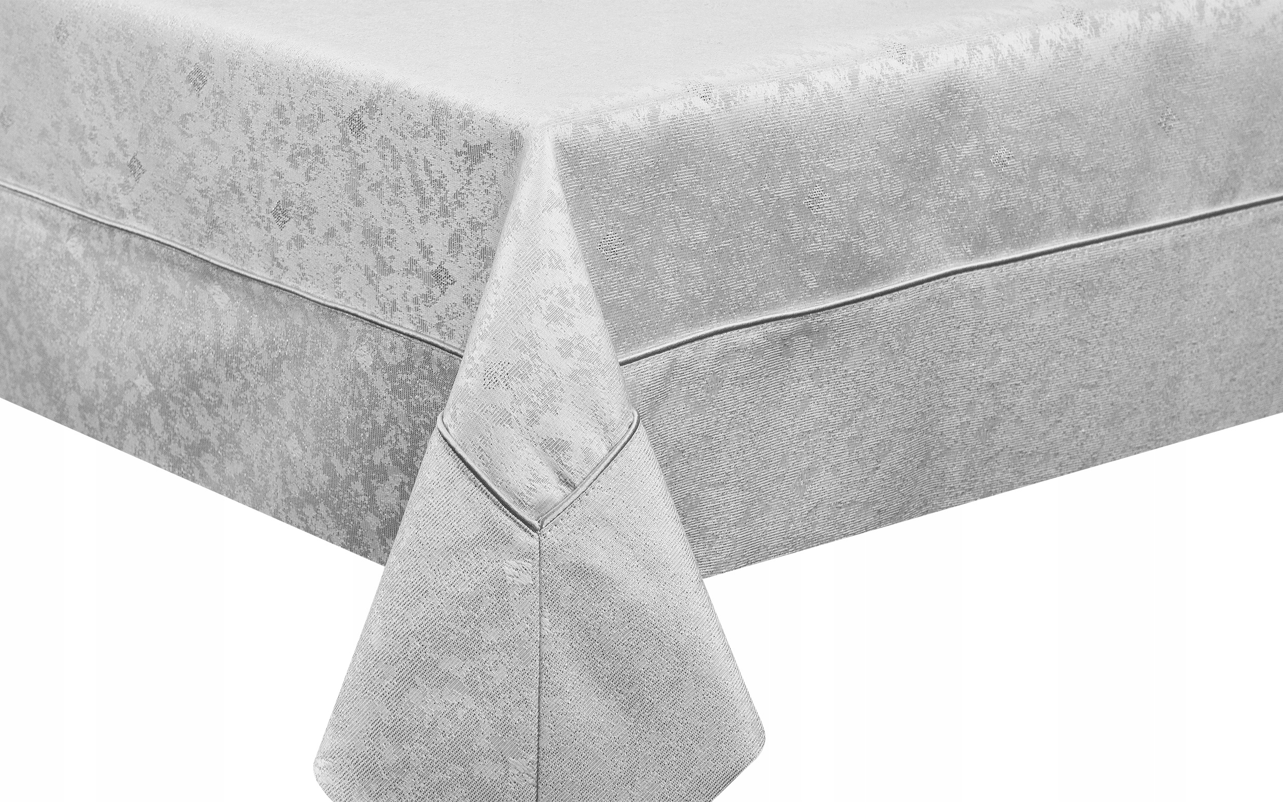 Obrus „varsovia“ 140/250 cm strieborný