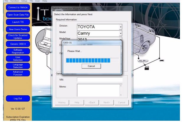 Interfejs VXDIAG VCX NANO OBD2 TechStream TOYOTA LEXUS TIS WiFi — zdjęcie 3