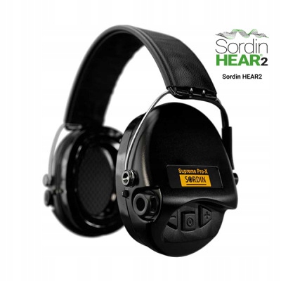 Aktivní sluchátka Sordin Supreme Pro X černá Led