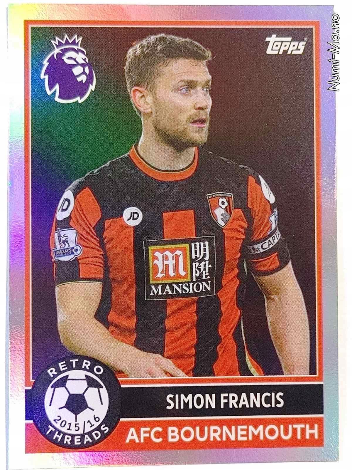 Topps Premier League 2025-2026 NR.383 Retro Bournemouth Francis 3532