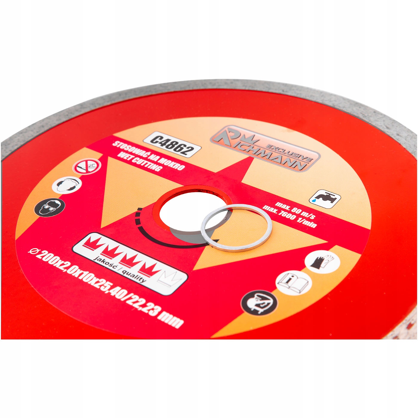 TARCZA DIAMENTOWA CIĘCIA GLAZURY MOKRO CIENKA 200 Marka Corona/Richmann