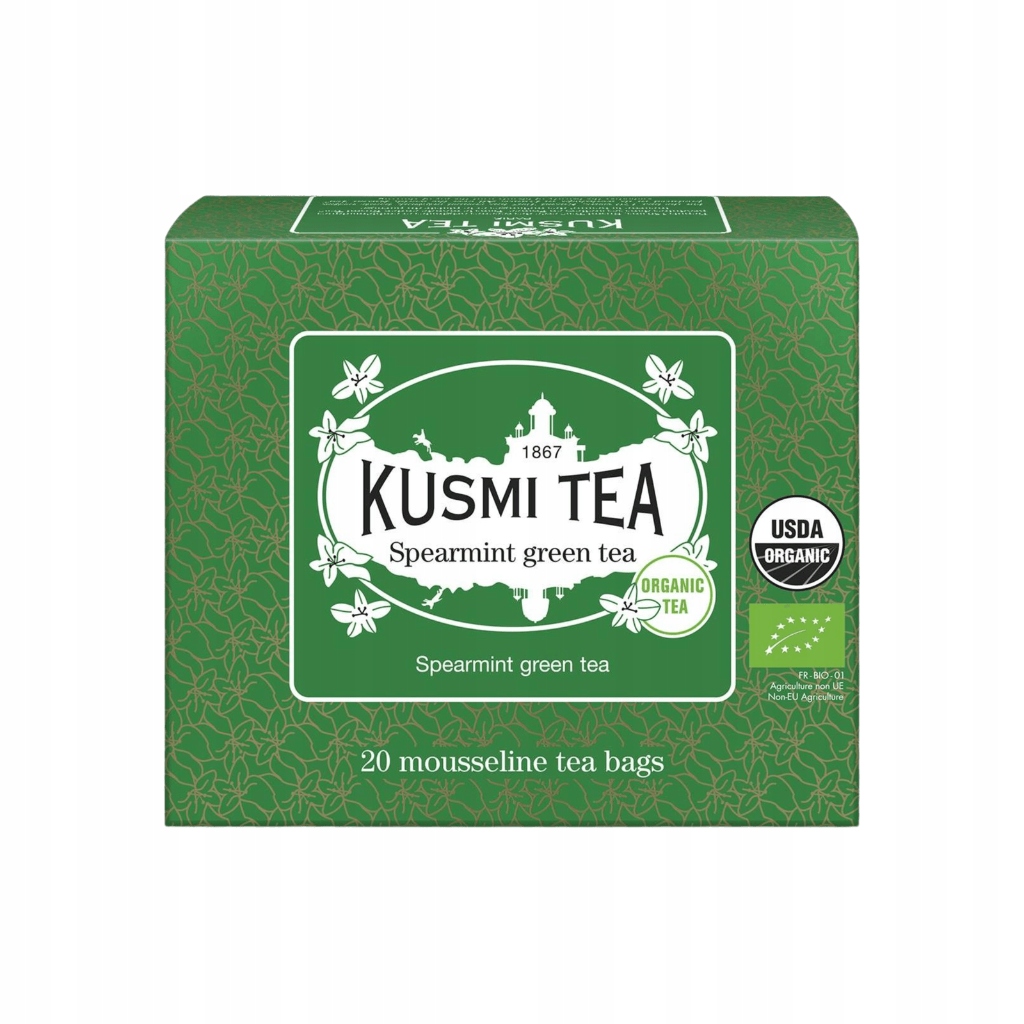 Kusmi Tea Spearmint Green Tea Čaj 20 sáčků
