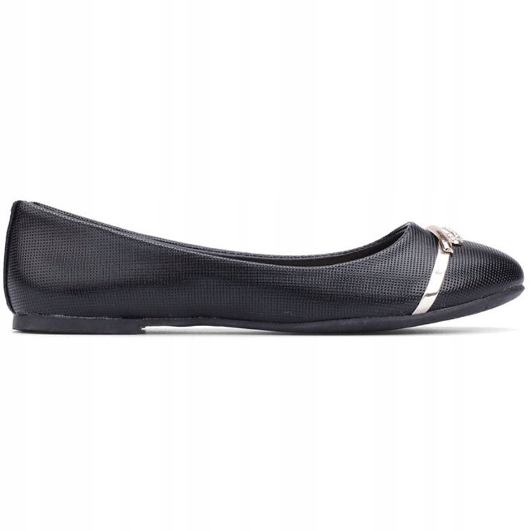 

Balerinki buty damskie czarne wsuwane wygodne