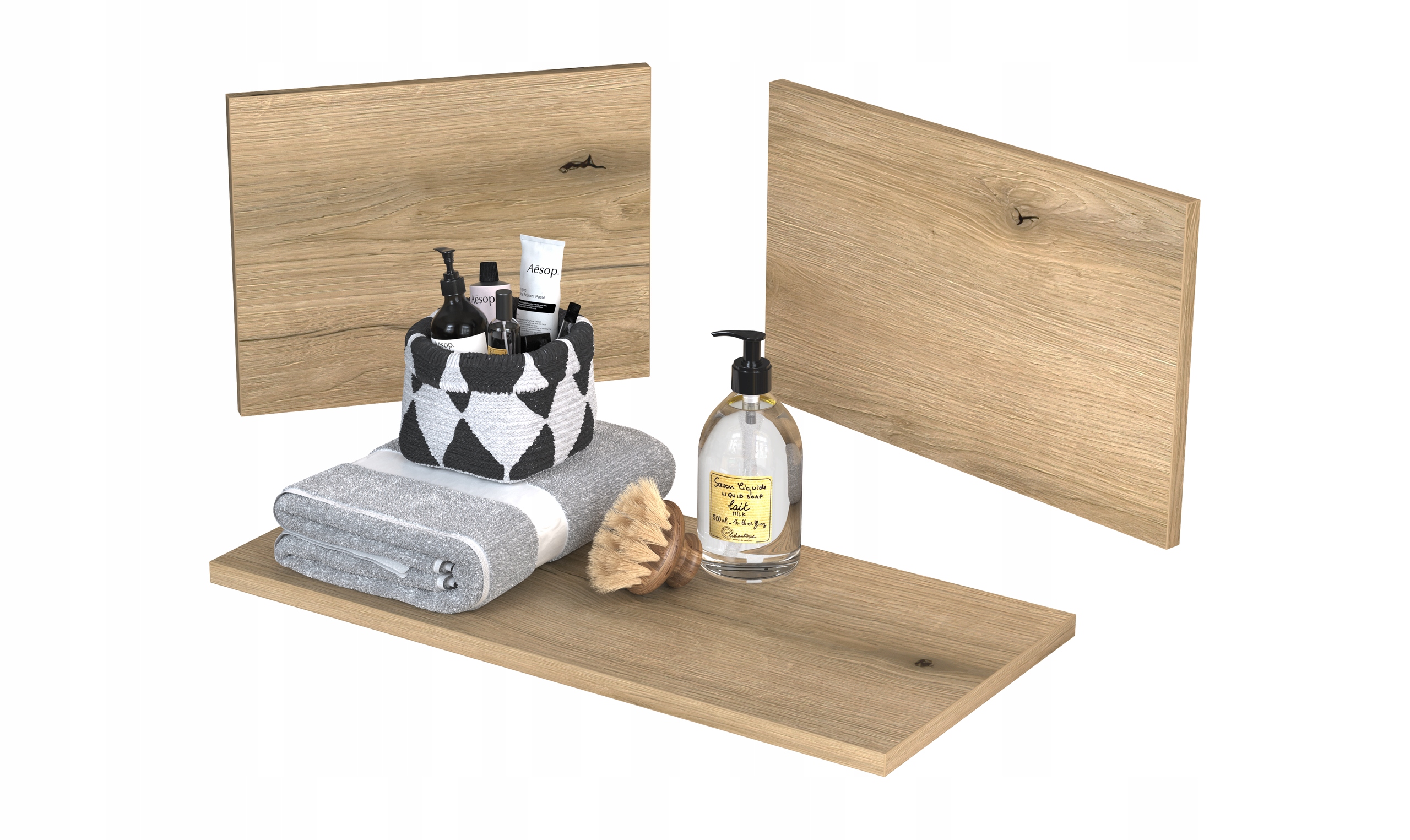 Szafka Łazienkowa Umywalka 140 Dąb Dekor Furni Głębokość mebla 39 cm